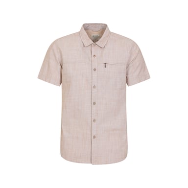 Mountain Warehouse Mens Coconut Slub Short-Sleeved Shirt (Yellow)