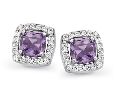 Orphelia 'Faustine' Women's 925 Sterling Silver Stud Earrings - Silver ZO-7199/LA