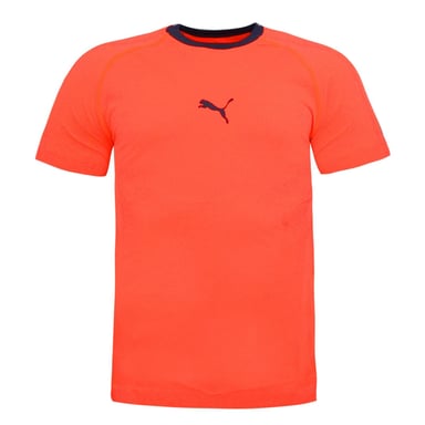 Puma Evotrg masculino Evoknit Training Top Camiseta de manga corta Fiery Coral 655332 06