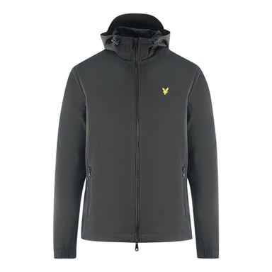 Chaqueta negra con textura Shell de Lyle & Scott
