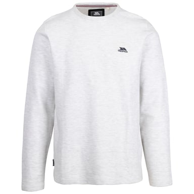 Trespass Mens Calverley Sweatshirt (Off White Marl)