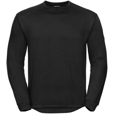 Russell Mens Crew Neck Set In Sweatshirt Top (Black)