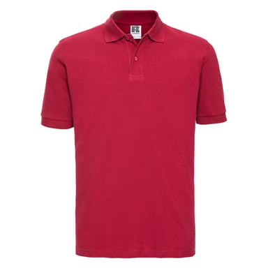 Russell Mens Classic Cotton Polo Shirt (Classic Red)