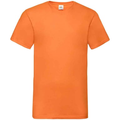 Fruit of the Loom Mens Value V Neck T-Shirt (Orange)