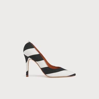 LK Bennett Fern Court shoe, Black/White
