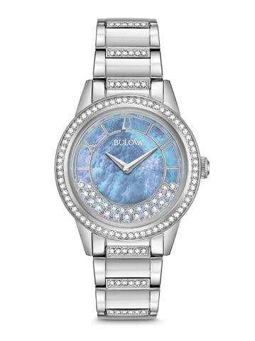 Bulova Turnstyle Women's Silver Watch 96L260
