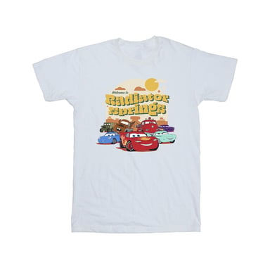 Disney Mens Cars Radiator Springs Group T-Shirt (White)