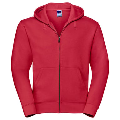 Russell Mens Authentic Full Zip Hoodie (Classic Red)