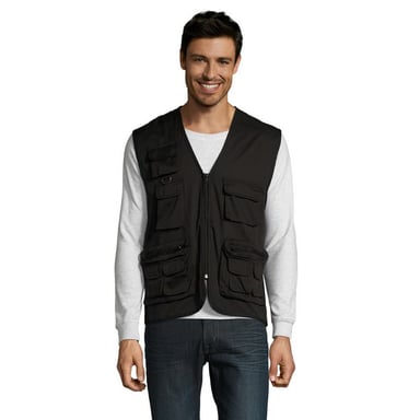 SOLS Mens Reporter Body Warmer (Black)