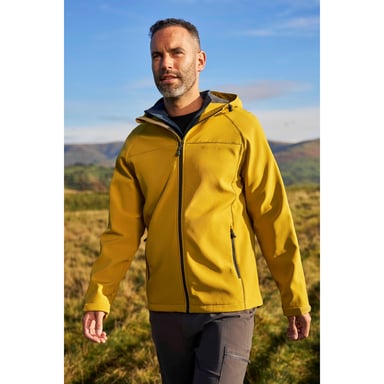 Mountain Warehouse Mens Exodus Waterproof Soft Shell Jacket (Soft Yellow)