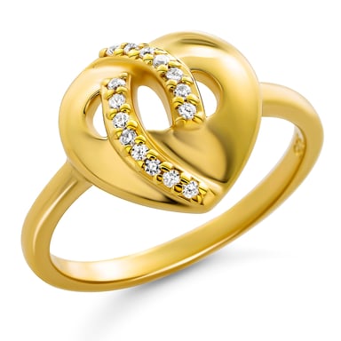 Orphelia 'Amore' Women's 925 Sterling Silver Ring - Gold ZR-7577/G