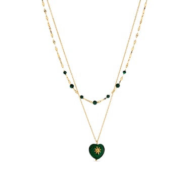 Collar Luxenter Besya acabado en oro amarillo 18k
