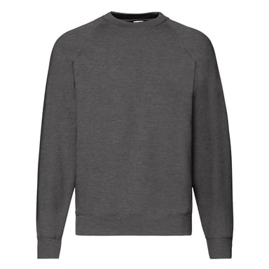 Fruit Of The Loom Mens Raglan Sleeve Belcoro® Sweatshirt (Dark Heather)
