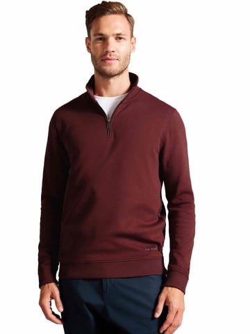 Ted Baker | Sudadera con cuello de embudo y media cremallera para hombre - Antram