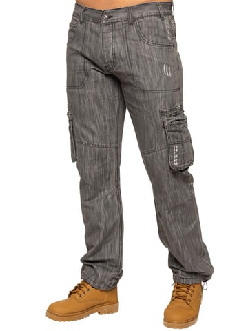 Enzo | Vaqueros de combate para hombre - Gris