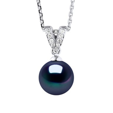 Necklace Prestige Jewelry - Real Cultured Freshwater Pearl Round 9-10 mm