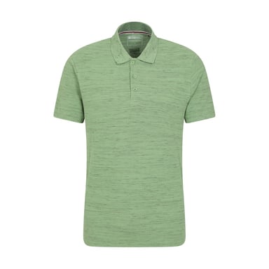 Mountain Warehouse Mens Dawnay Textured Pique Polo Shirt (Green)