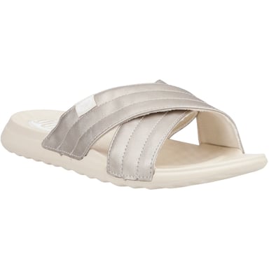 HEYDUDE Christi Slide Distressed Polyurethane Women's Metallic Sandals