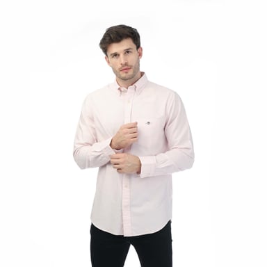 Men's Gant Regular Oxford A.Shield Shirt in Pink