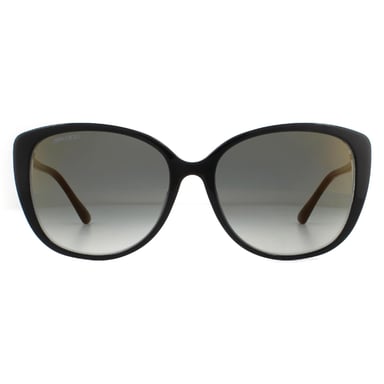 Jimmy Choo Gafas de sol Aly/F/S AE2 FQ Negro Oro Purpurina Gris Gradiente Espejo