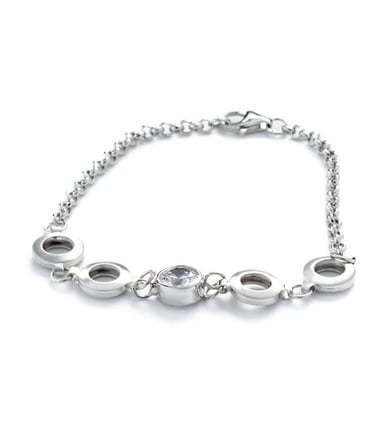 Orphelia Women's 925 Sterling Silver Bracelet - Silver ZA-1008