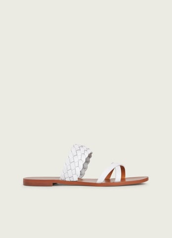 LK Bennett Reeva Flat Sandals, Off White