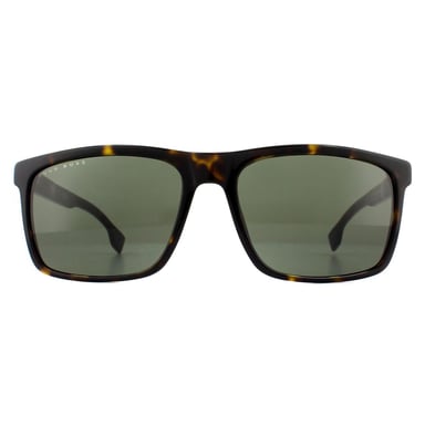 Gafas de sol Hugo Boss Rectangle Hombre Verde Habana Oscuro