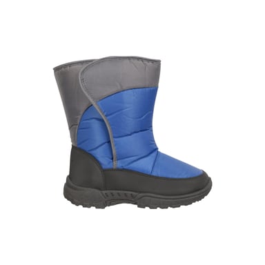 Mountain Warehouse Childrens/Kids Caribou Adaptive Striped Snow Boots (Blue)