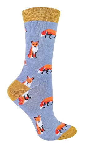MISS SPARROW - Calcetines transpirables de bambú con animalitos para mujer