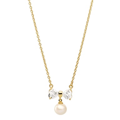 Orphelia 'Sparkle' Women's 925 Sterling Silver Chain with Pendant - Gold ZK-7512