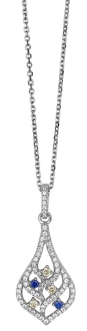 Orphelia Women's 925 Sterling Silver Chain with Pendant - Silver ZH-4845