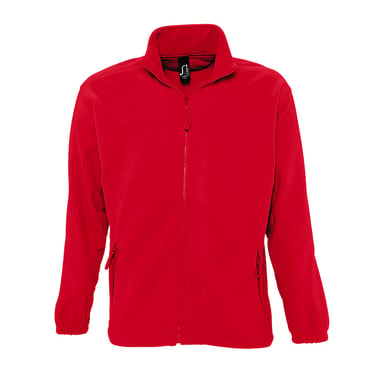 SOLS Mens North Full Zip Outdoor Fleece Jacket (Red)