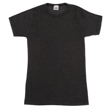 FLOSO Unisex Childrens/Kids Thermal Underwear Short Sleeve T-Shirt/Top (Charcoal)