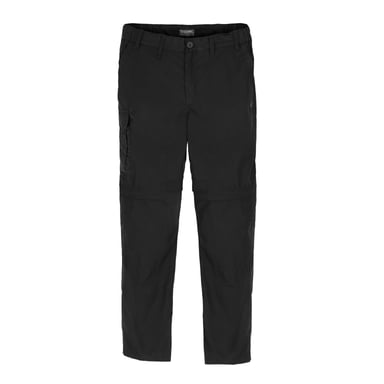 Craghoppers Mens Expert Kiwi Convertible Tailored Cargo Trousers (Black)