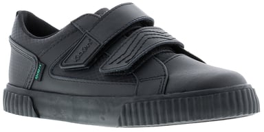 Kickers Boys School Shoes Tovni Twin Flex Leather  black