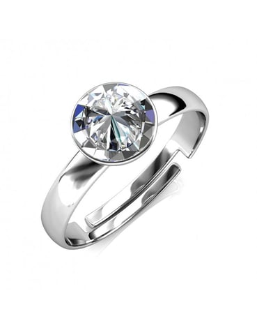 Anillo Acacia - Plata y Cristal