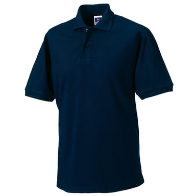 Russell Mens Polycotton Pique Hardwearing Polo Shirt (French Navy)