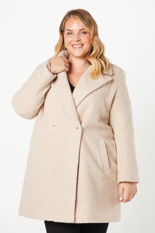 Curve Teddy Boyfriend Coat