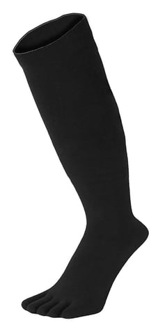 TOETOE- Calcetines Esenciales hasta la Rodilla para Hombre y Mujer - Negro