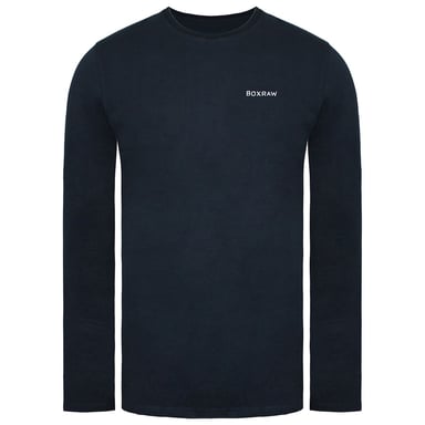 Top gris carbón para hombre con logo de texto BoxRaw