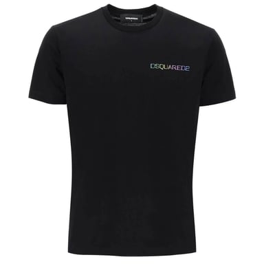 Dsquared2 Cool Fit camiseta negra con logotipo de Palm Beach