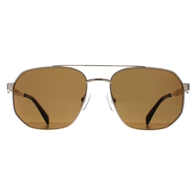 Alexander McQueen Aviador Unisex Oro Marrón AM0458S
