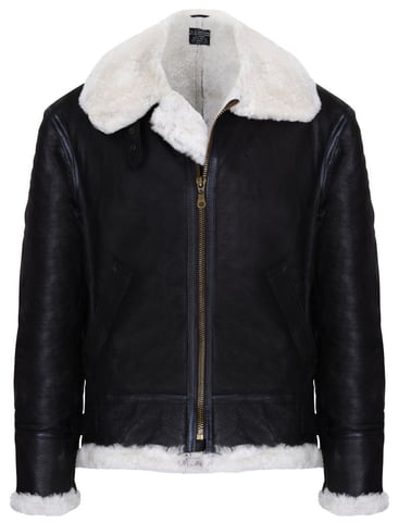 Chaqueta de aviador de piel de oveja de la Segunda Guerra Mundial Pilot B3 Flying Shearling
