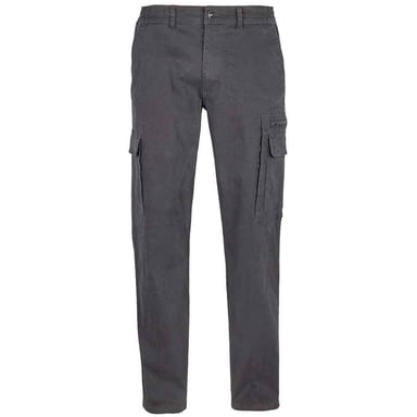 SOLS Mens Docker Stretch Cargo Trousers (Dark Grey)