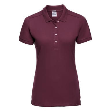 Russell Womens/Ladies Stretch Fitted Polo Shirt (Burgundy)
