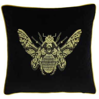 Cojín de poliéster Cerana 50X50 Negro
