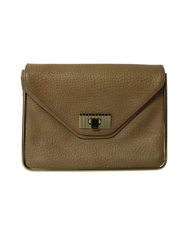 Chloe Sally Shoulder Bag in Caramel Brown Leather