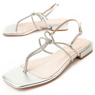 Sandalía de Tacón Montevita Sandalo2 en Plata