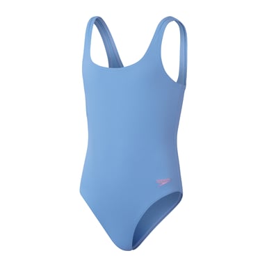 Girl's Speedo Textured Swimsuit in Blue