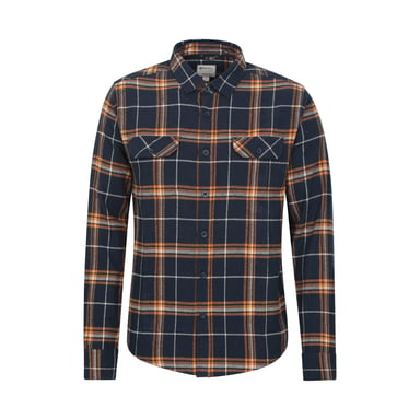 Mountain Warehouse Mens Trace Flannel Long-Sleeved Shirt (Bright Blue)